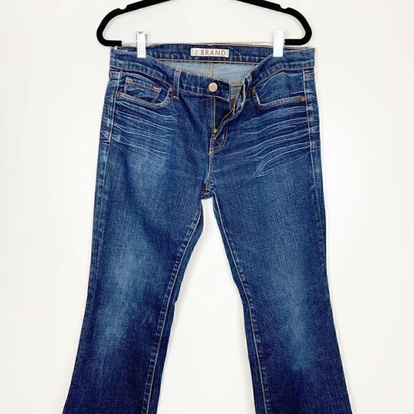 J Brand Bootleg Jeans Bootcut Dark Blue Size 30 - Picture 2 of 5